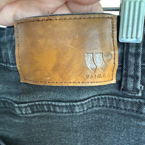 Waimea Skinny Graffiti Paint Spider Web Skull Jet Black Men Jeans 30x32 Emo - Picture 4 of 12